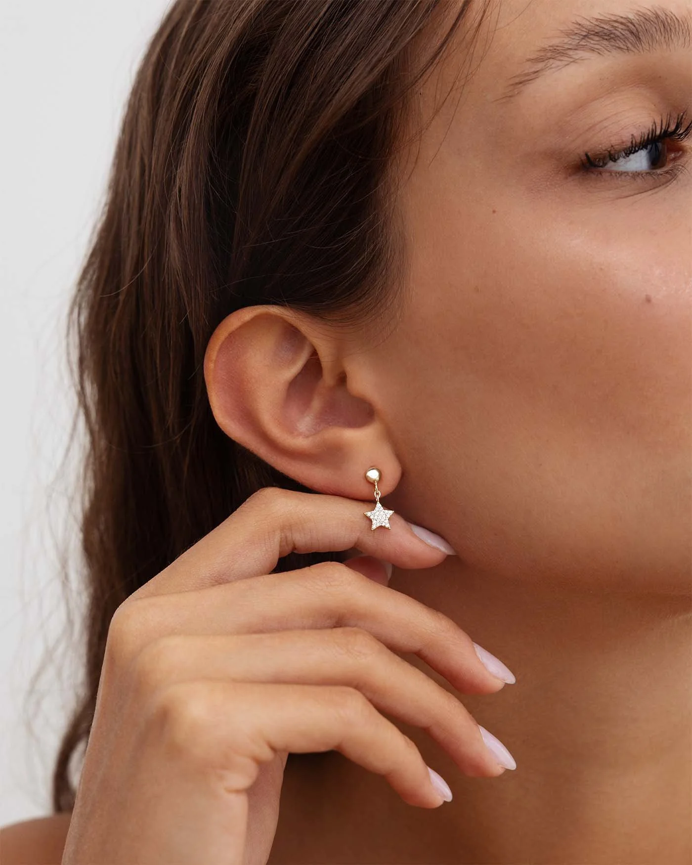 Orecchino Stella Pavé - Image 4