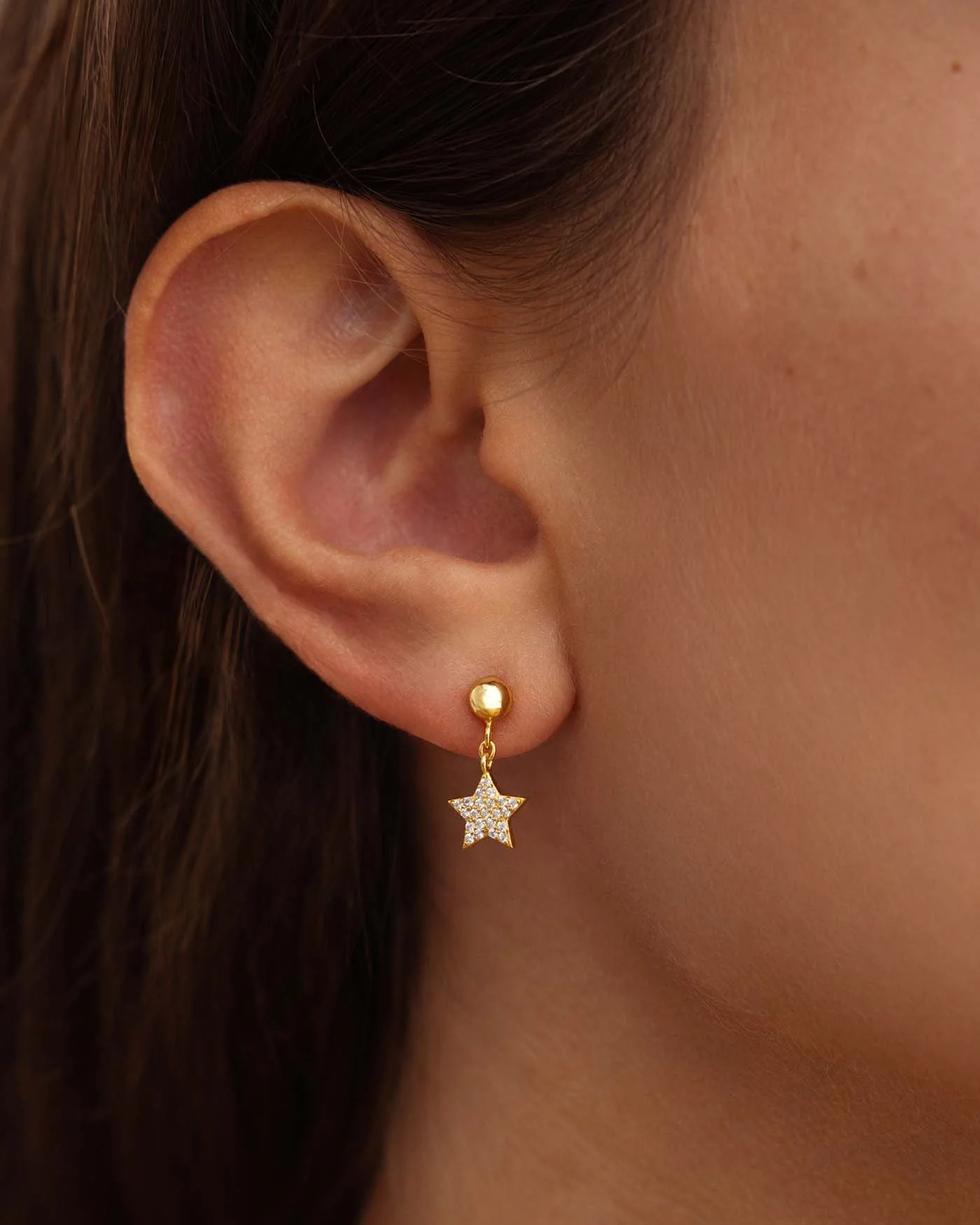 Orecchino Stella Pavé - Image 6